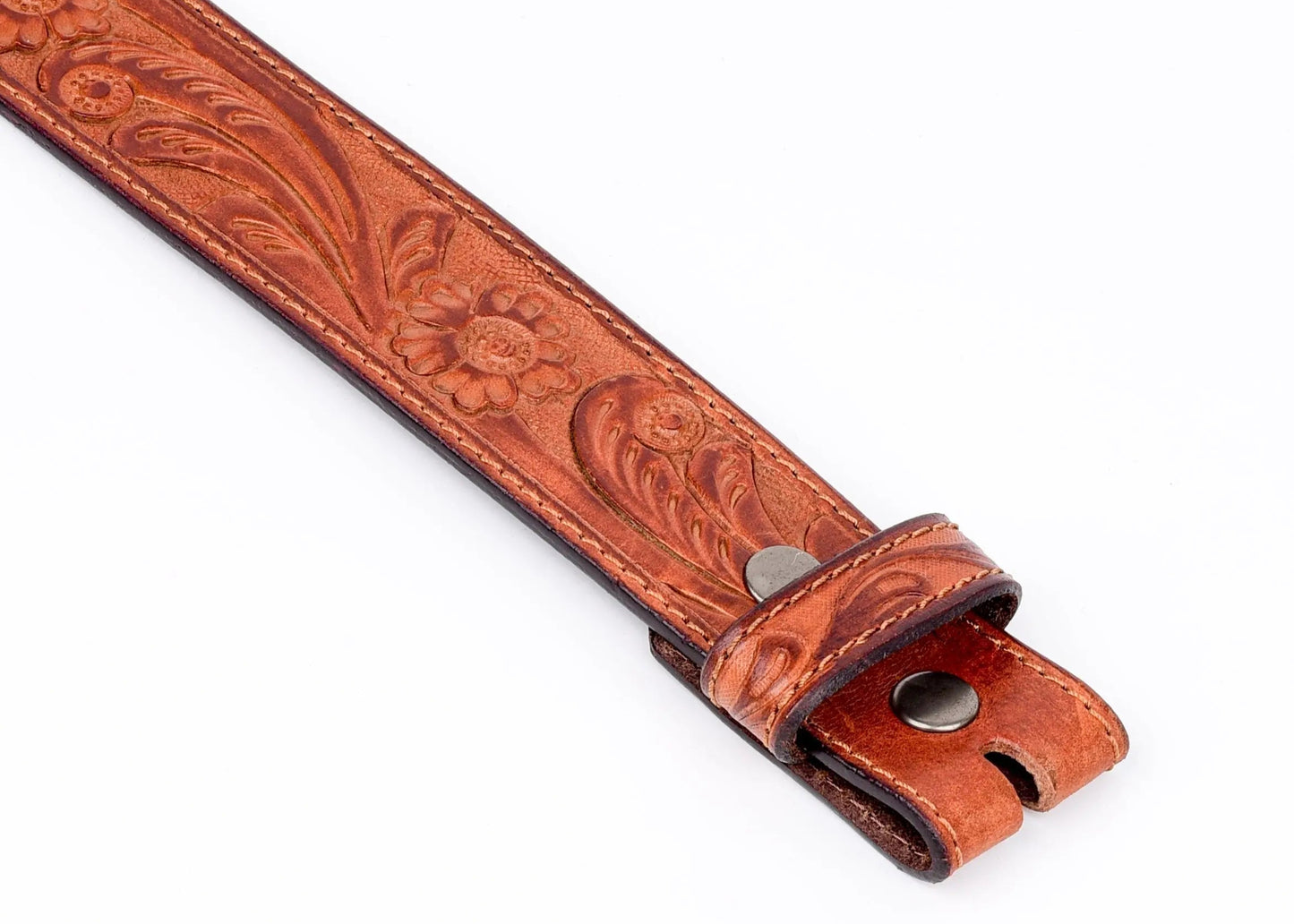 Resistance Full Grain Western Engraved Leather Belt Strap, 1-1/2" Wide Western Belt Leather Strap Floral Tooled Leather Belt Strap NewEngland Tack