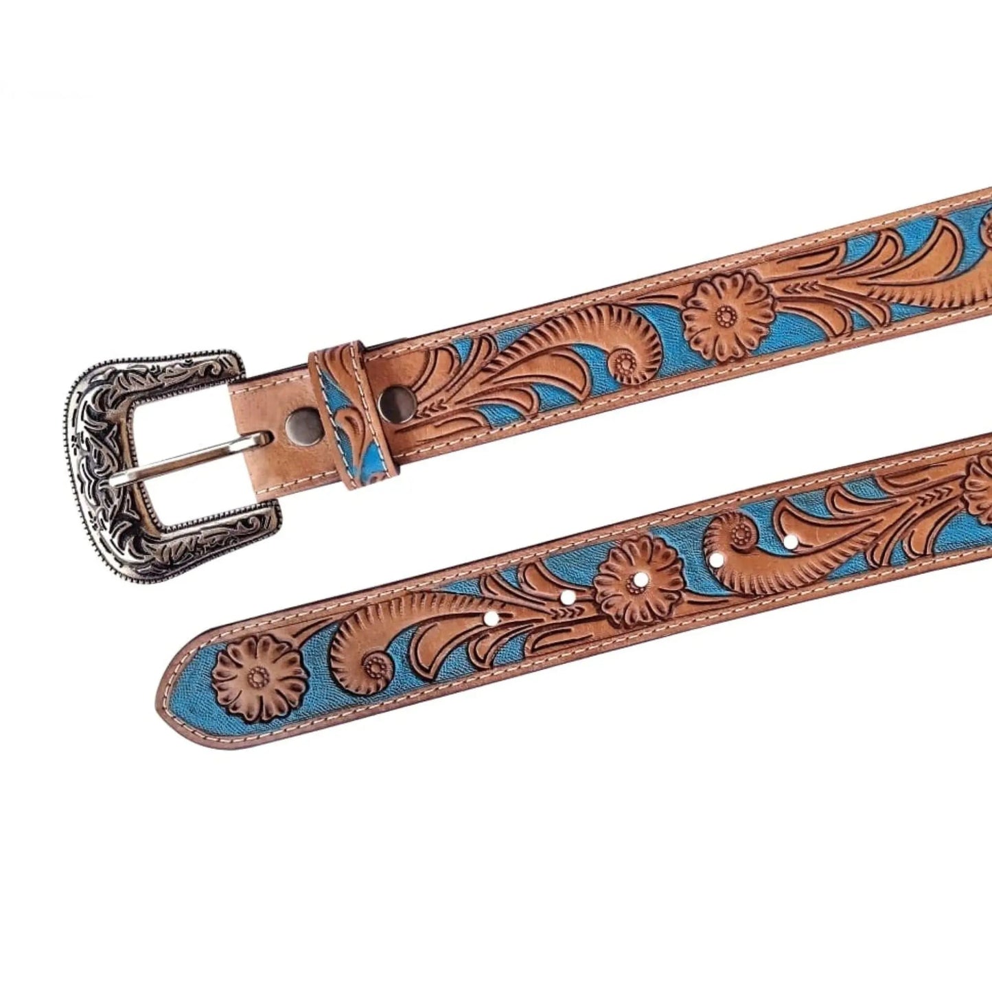 RESISTANCE Western Cowboy Cowgirl Belts For Women With Big Buckle, Plus Size Women's Brown Western Belt NewEngland Tack