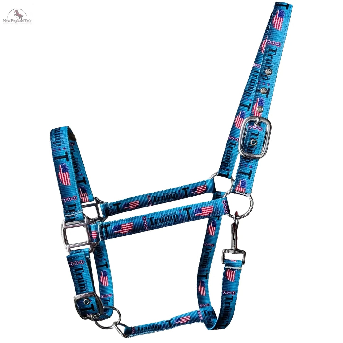 Trump Polyester Horse Halter with Snap – Durable & Adjustable – Horse Size NewEngland Tack