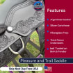 Argentinian Leather Western Saddle | Elegant & Durable Trail Riding