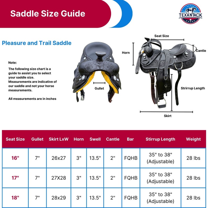 Argentinian Leather Western Saddle | Elegant & Durable Trail Riding