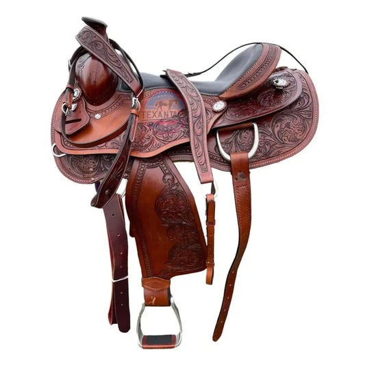 Western Horse Pleasure and Trail Saddle - Crafted from Genuine Leather TEXANTACK
