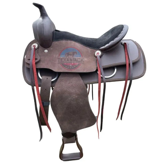 Western Horse Roughout and Synthetic Western Trail Saddle TEXANTACK