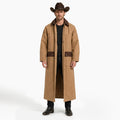 RESISTANCE Western Long Old Cowboy Canvas Jacket - Range wear Canvas Duster Coat TEXANTACK