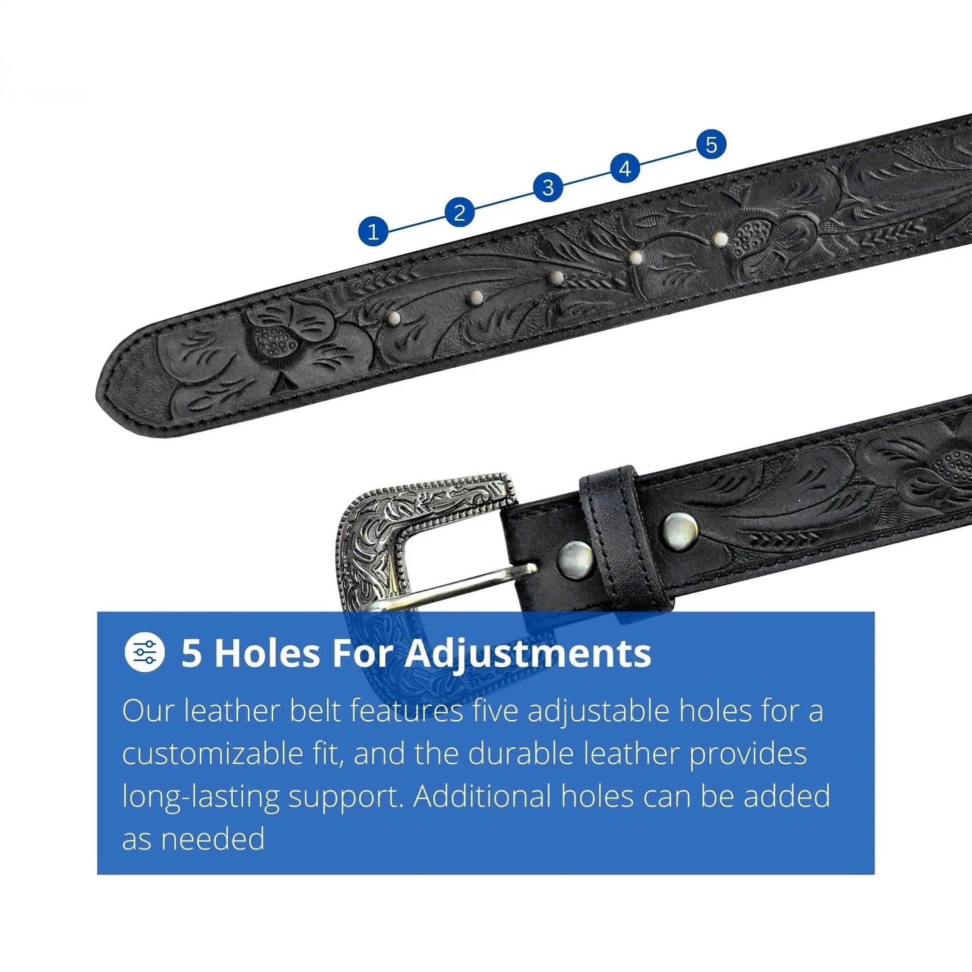 Resistance Full Grain Western Engraved Leather Belt Strap, 1-1/2" Wide Western Belt Leather Strap Floral Tooled Leather Belt Strap NewEngland Tack