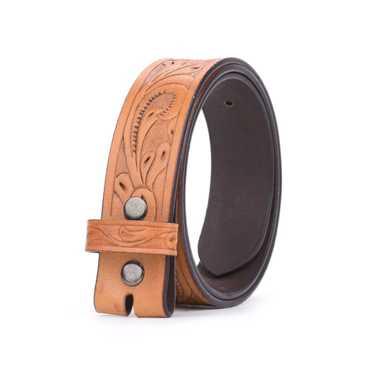 Resistance Full Grain Western Engraved Leather Belt Strap, 1-1/2" Wide Western Belt Leather Strap Floral Tooled Leather Belt Strap NewEngland Tack