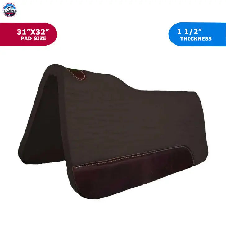 Resistance 31" X 32" Felt Performance Woolen Saddle Pad With Wear Leathers - Thickness 1.5" TEXANTACK