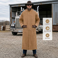 RESISTANCE Western Long Old Cowboy Canvas Jacket - Range wear Canvas Duster Coat TEXANTACK