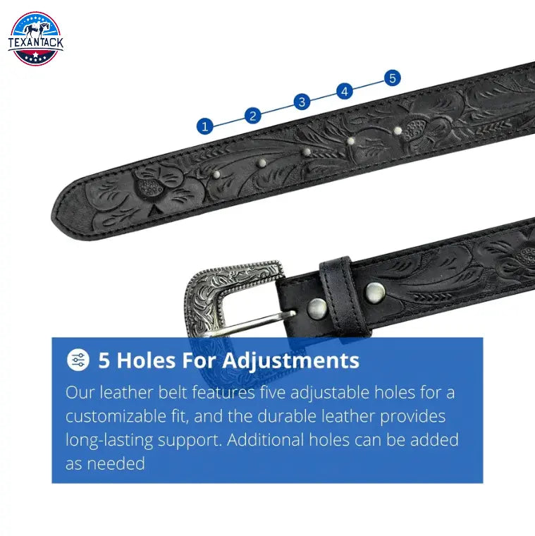 Elevate your western style with our meticulously crafted Resistance Full Grain Western Engraved Leather Belt Strap TEXANTACK
