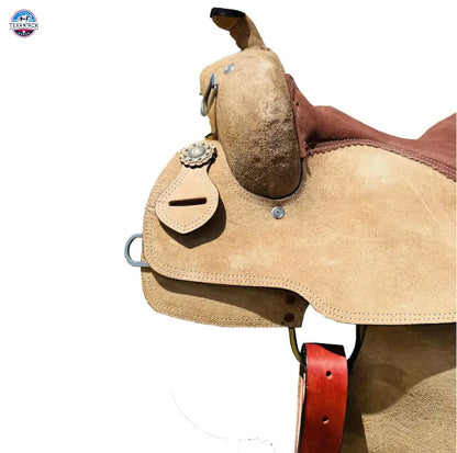 Resistance Western Rough Out Trainer Saddle with Suede Seat TEXANTACK