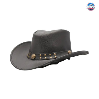 RESISTANCE Premium Shapeable Leather Outback Cowboy Hat for Men and Women TEXANTACK