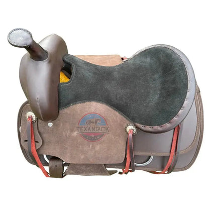 Western Horse Roughout and Synthetic Western Trail Saddle TEXANTACK