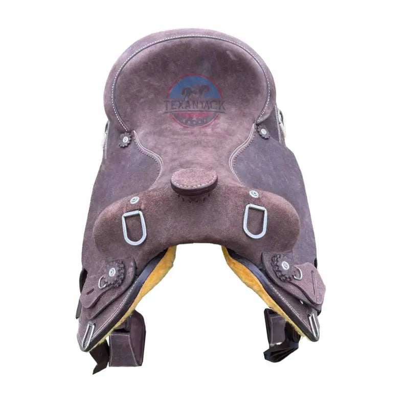 Western Roughout Work Saddle: Comfort and Stability for an Enhanced Riding Experience TEXANTACK