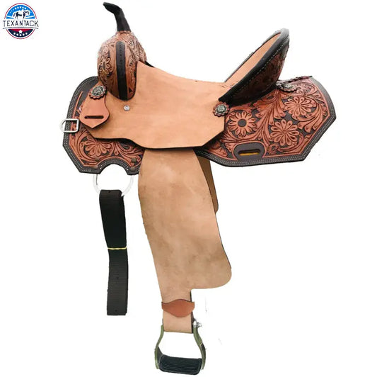 Resistance Western Barrel Saddle with Solid Tree TEXANTACK