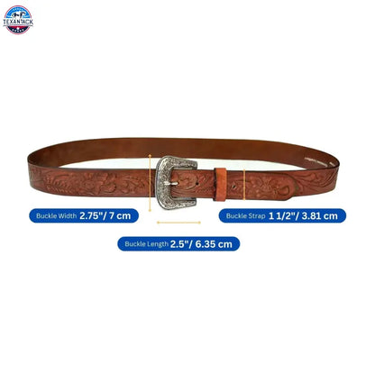 Upgrade Your Western Look with Our Full Grain Leather Belt Strap TEXANTACK