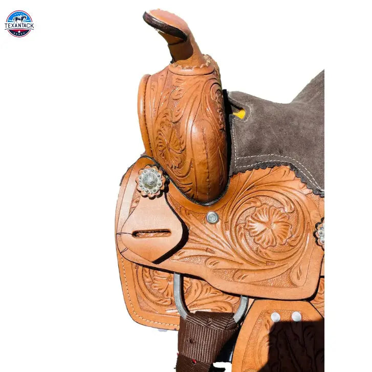 8-Inch Miniature Western Silver Show Saddle TEXANTACK