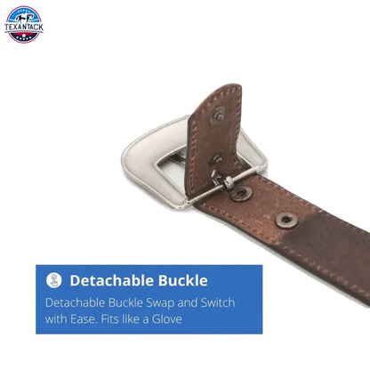 Elevate Your Style with the Resistance Full Grain Western Engraved Leather Belt Strap TEXANTACK