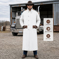 RESISTANCE Western Long Old Cowboy Canvas Jacket - Range wear Canvas Duster Coat TEXANTACK