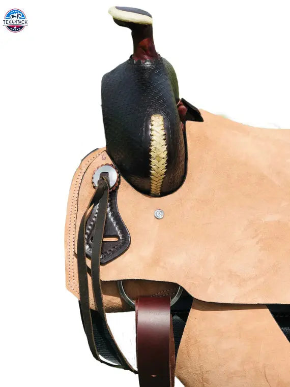 Resistance Western Roughout All-Around Saddle with Basket Weave Tooling TEXANTACK