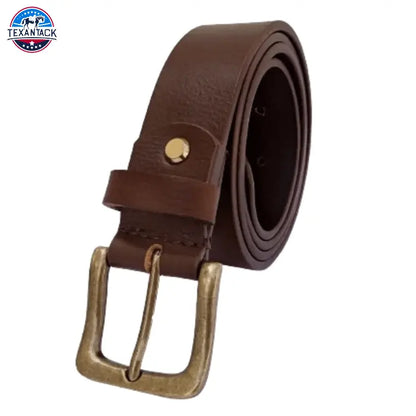 Classic Men's Full Grain Leather Belt: 1.5-inch Wide Strap by Resistance TEXANTACK
