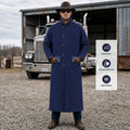 RESISTANCE Western Long Old Cowboy Canvas Jacket - Range wear Canvas Duster Coat TEXANTACK