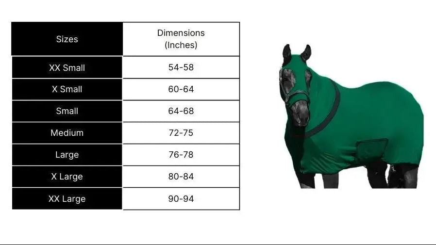 Full Body Slinky with Full Zipper Hood and Belly Wrap - NewEngland Tack