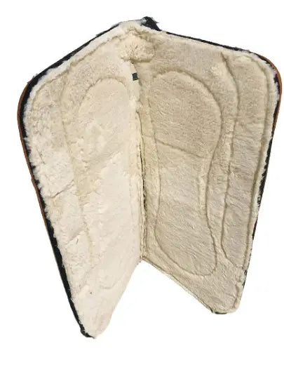 Handcrafted 31” x 32” Synthetic Felt Performance Saddle Pad with Wear Leathers for Horse Saddle, Handmade Long Lasting with Fleece Bottom Saddle Pad | Available in 1" Thickness Newenglandtack
