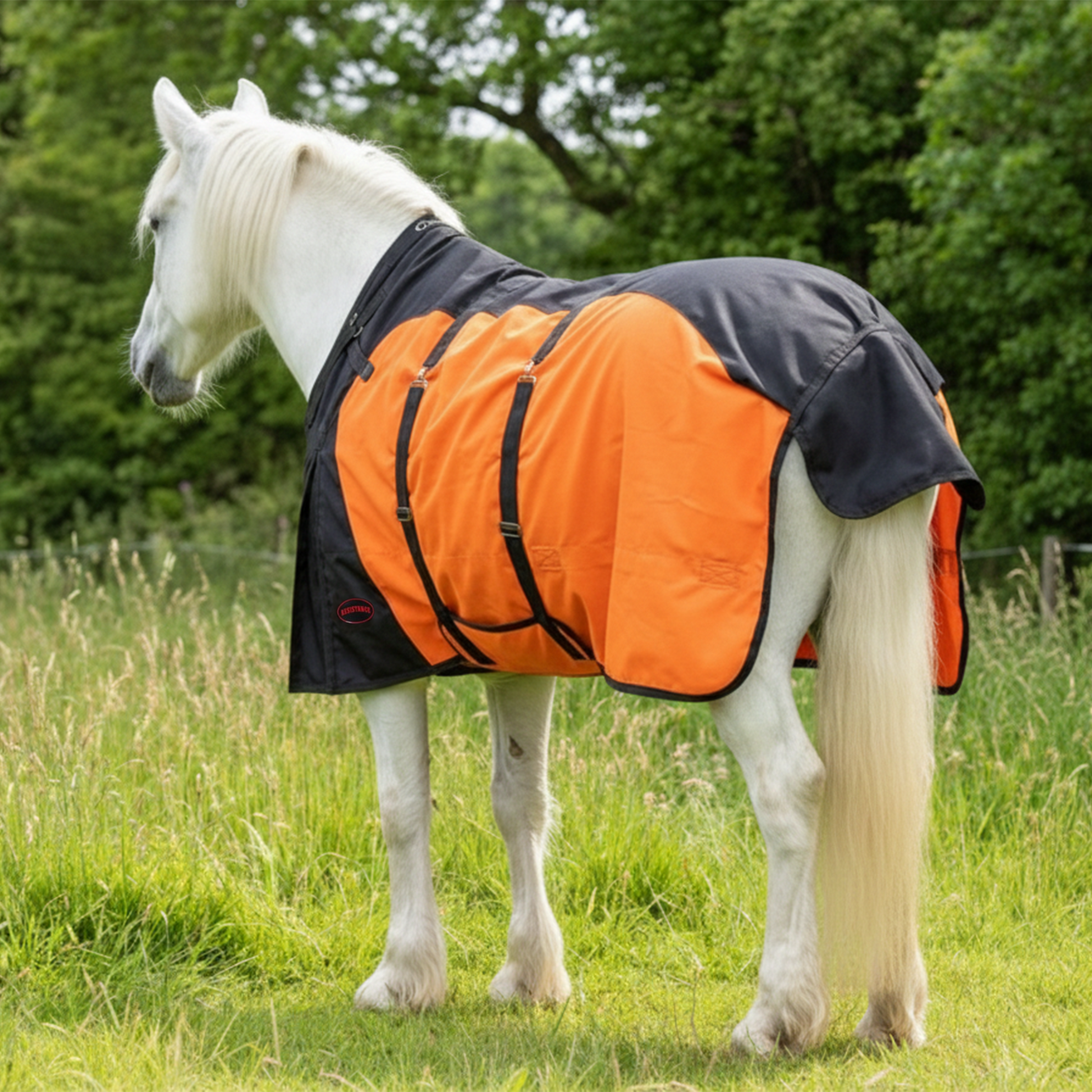 Resistance Premium 1200 Denier Belly Wrap Waterproof Horse Turnout Blanket - 300 Grams Fill NewEngland Tack