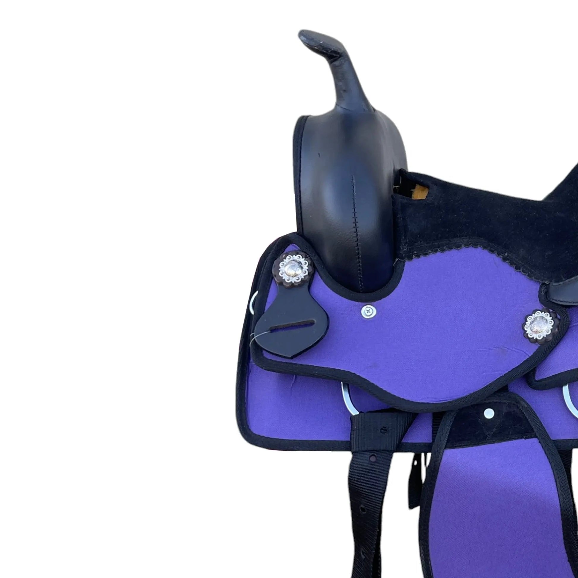 Youth Western New Generation Horse Synthetic Saddle - 10" 12" 13"- Blue/Black/Light Brown/Pink Color Saddle NewEngland Tack