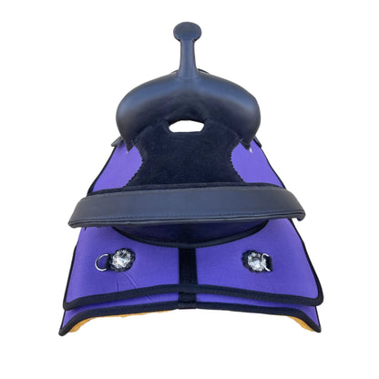 Youth Western New Generation Horse Synthetic Saddle - 10" 12" 13"- Blue/Black/Light Brown/Pink Color Saddle NewEngland Tack