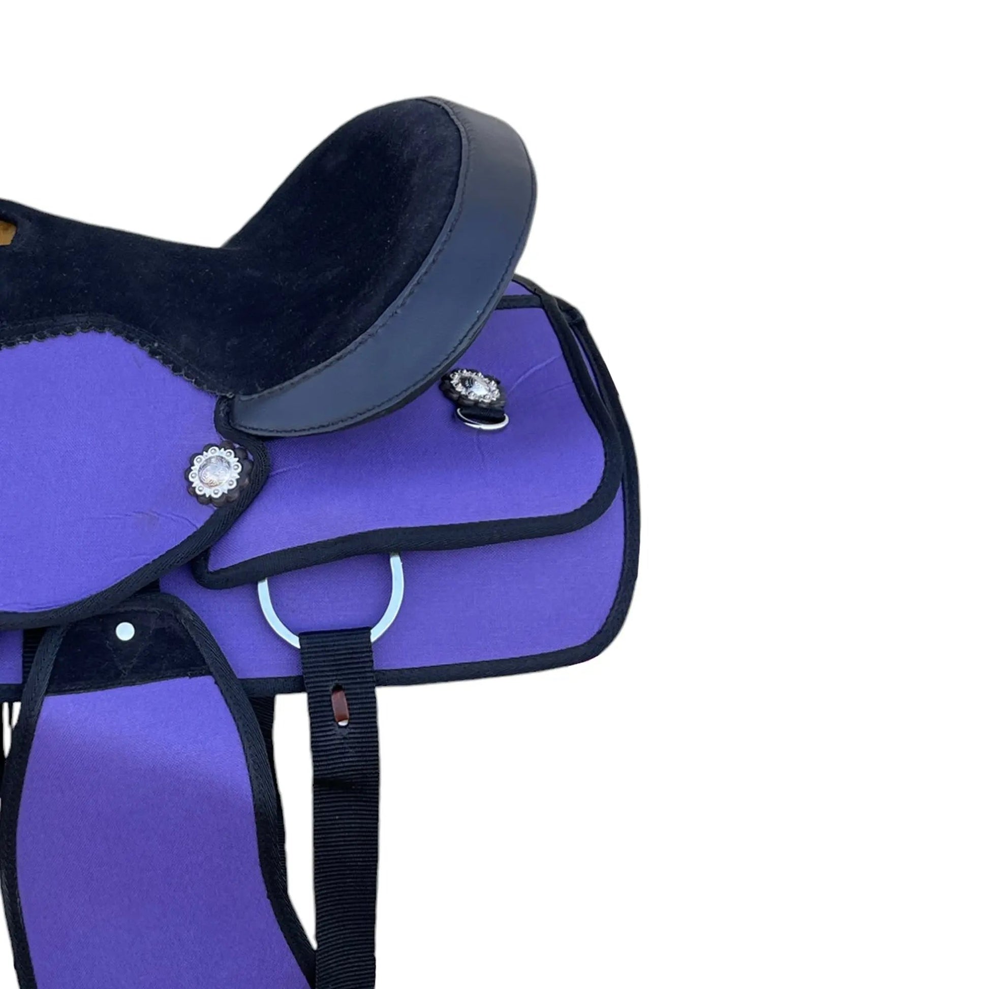 Youth Western New Generation Horse Synthetic Saddle - 10" 12" 13"- Blue/Black/Light Brown/Pink Color Saddle NewEngland Tack