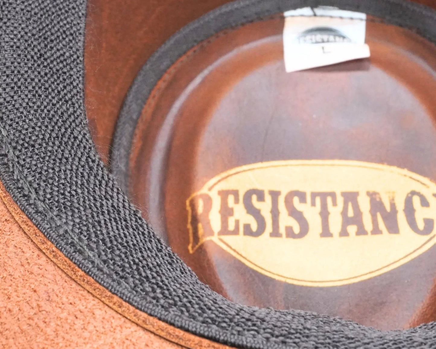 RESISTANCE Australian Leather Hat with Crocodile Band Teeth - Dundee Style | Outback Hat for Men and Women NewEngland Tack