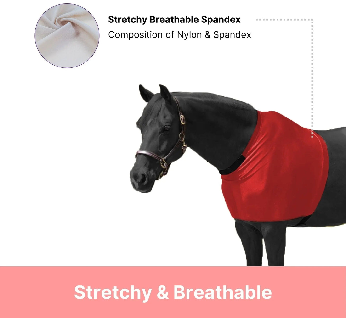 RESISTANCE Premium Lycra Horse Shoulder Guard - Lycra Material NewEngland Tack