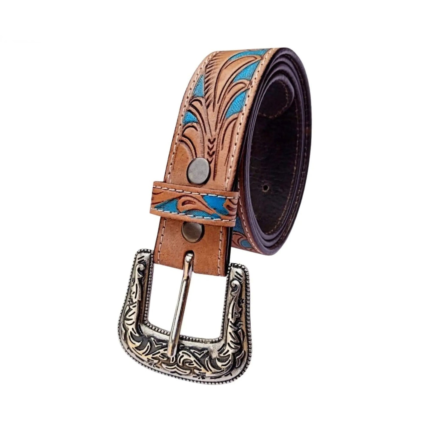 RESISTANCE Western Cowboy Cowgirl Belts For Women With Big Buckle, Plus Size Women's Brown Western Belt NewEngland Tack
