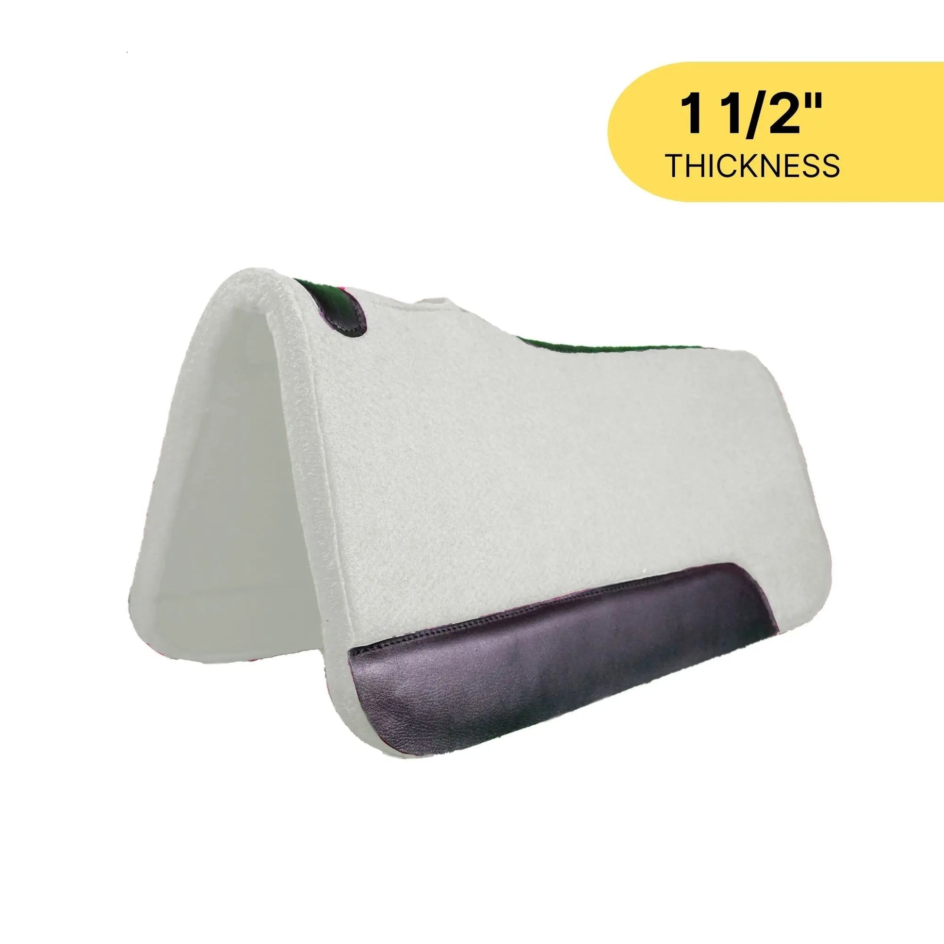 Resistance 31 x 32 Felt Performance Saddle Pad with Wear Leathers 1.5" Thickness NewEngland Tack