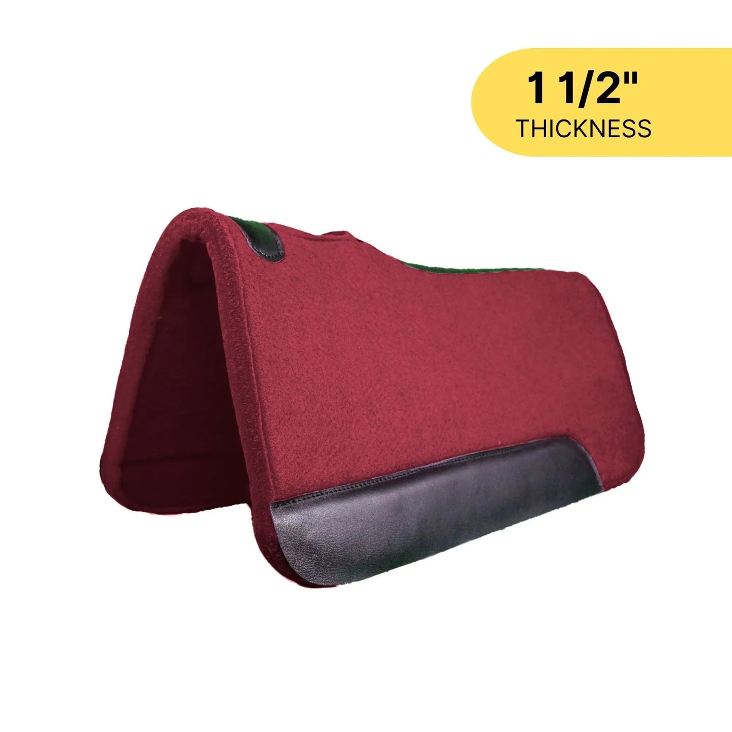 Resistance 31 x 32 Felt Performance Saddle Pad with Wear Leathers 1.5" Thickness NewEngland Tack