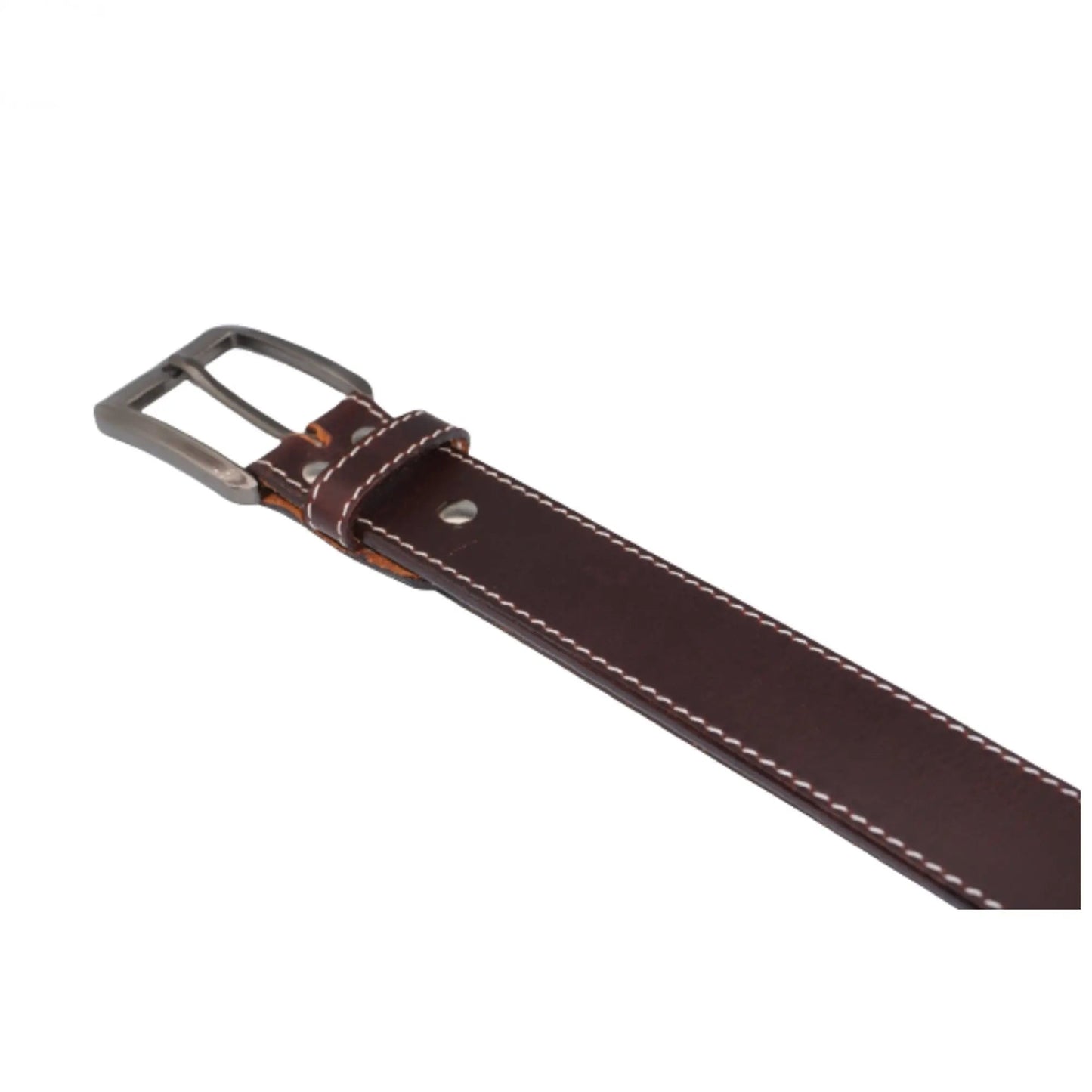 Resistance Belts - Premium Brown Heavy Duty Leather Belt for Men - Genuine Leather Belt for Work and Style TexanTack