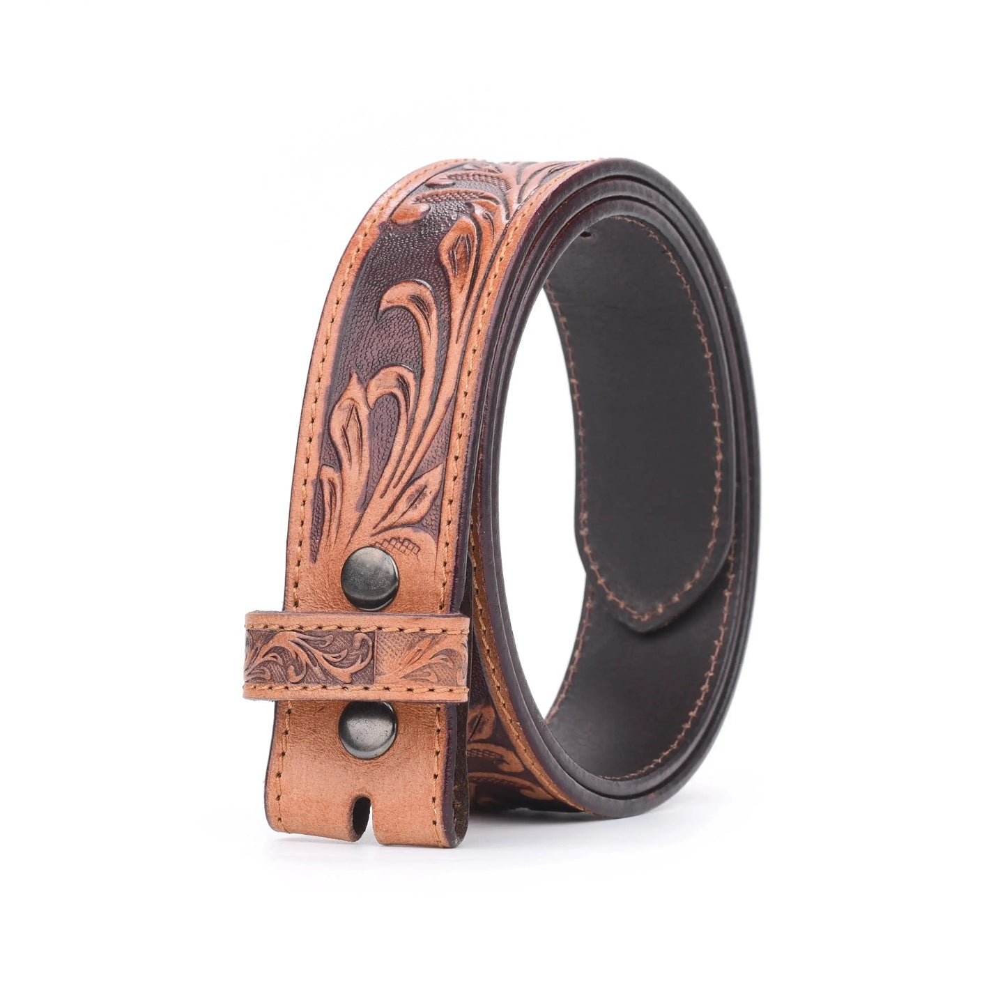 TexanTack Cowboy Buckle Belt For Men | 1.5" Wide Western Belt Leather Strap | Western Belt for Jeans TexanTack