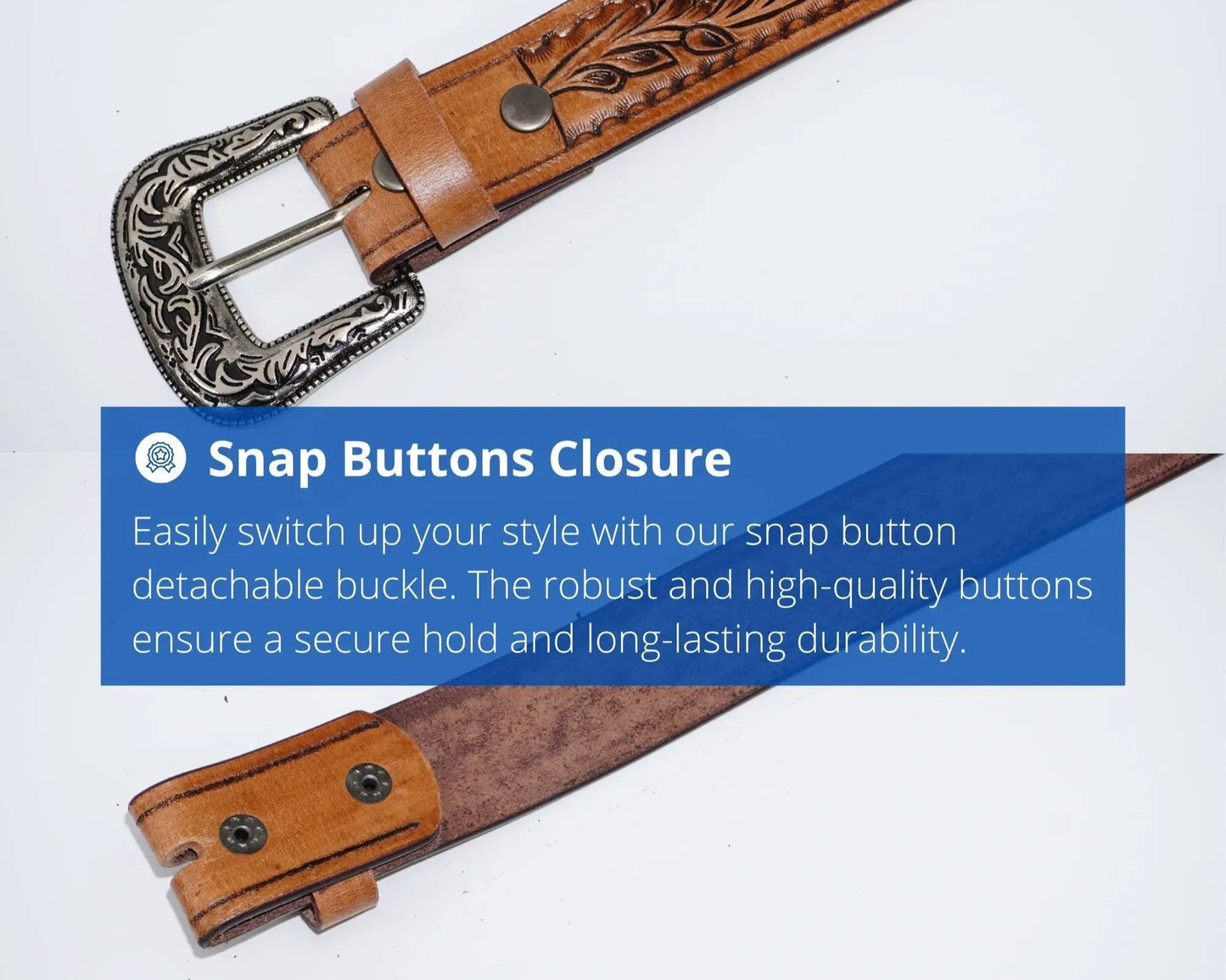 Resistance Floral Coffee Brown Women's Cowgirl Cowboy Country Belt  With Floral Embossed Silver Buckle NewEngland Tack
