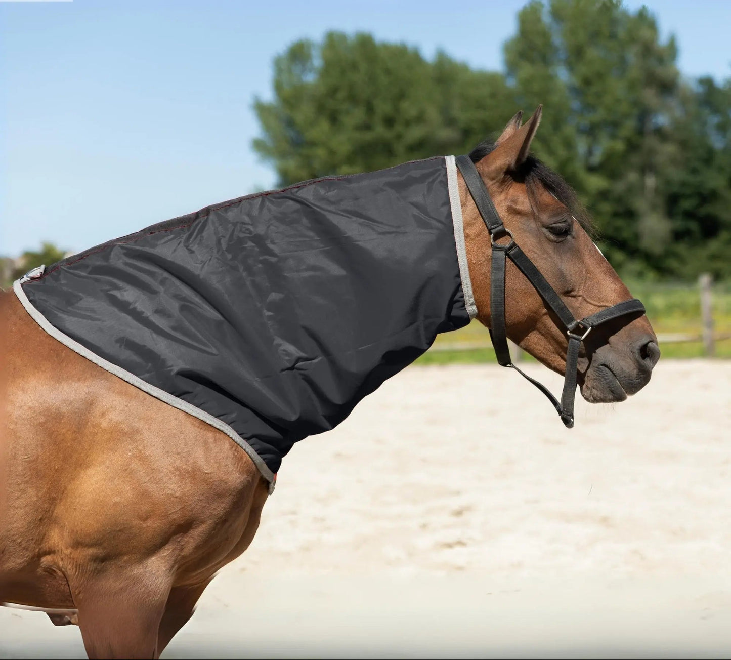 Resistance Lightweight Breathable Horse Neck Cover | Comfortable Waterproof Headless Hood (200 gm Fill) NewEngland Tack