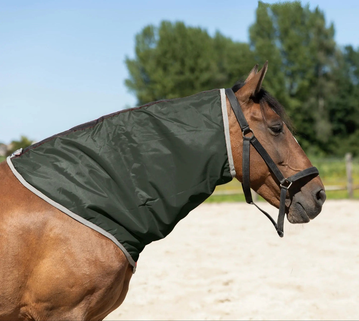 Resistance Lightweight Breathable Horse Neck Cover | Comfortable Waterproof Headless Hood (200 gm Fill) NewEngland Tack