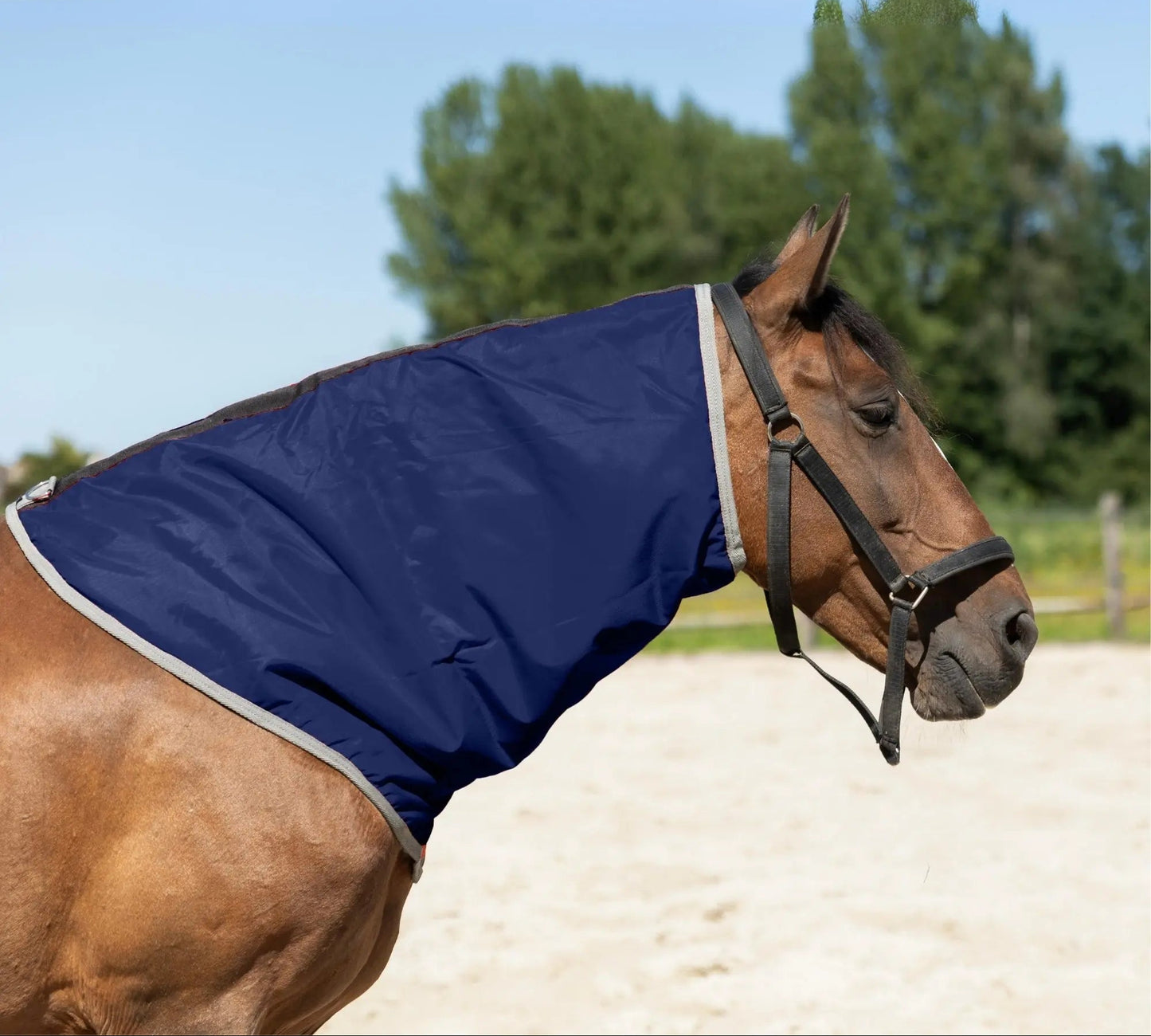Resistance Lightweight Breathable Horse Neck Cover | Comfortable Waterproof Headless Hood (200 gm Fill) NewEngland Tack