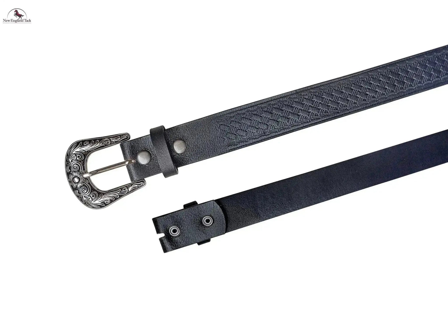 Resistance Cowboy Belt Without Buckle For Men| 1.5" Wide Western Belt Leather Strap | Western Belt for Jeans NewEngland Tack