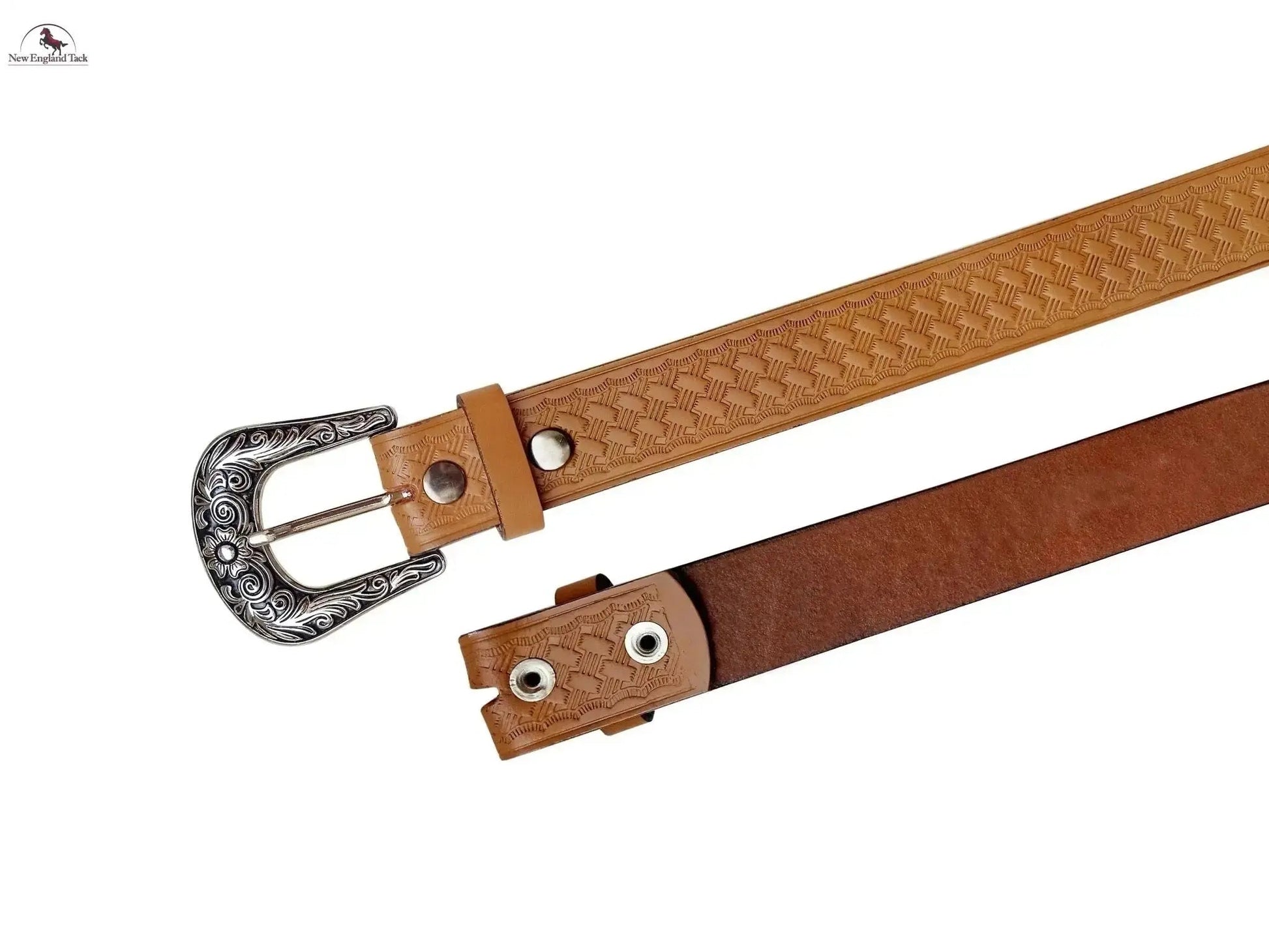 Resistance Cowboy Belt Without Buckle For Men| 1.5" Wide Western Belt Leather Strap | Western Belt for Jeans NewEngland Tack