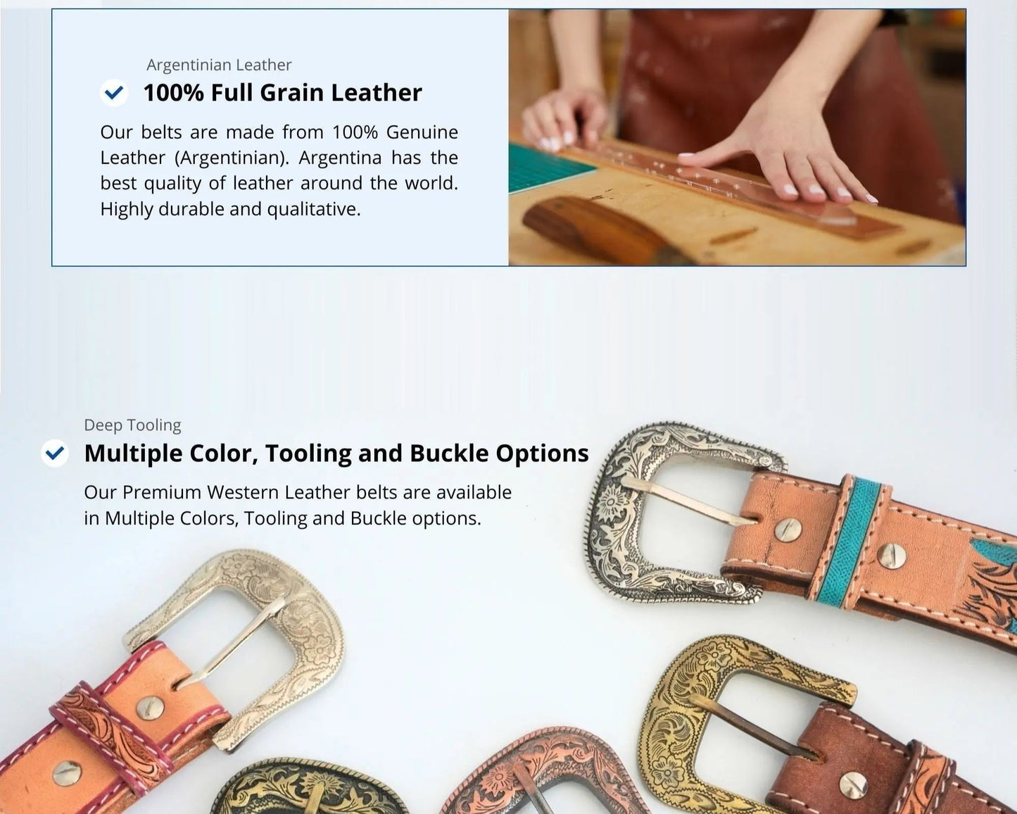 Resistance Western Cowgirl Cowboy Floral Tooled  Argentinian Leather Belt NewEngland Tack