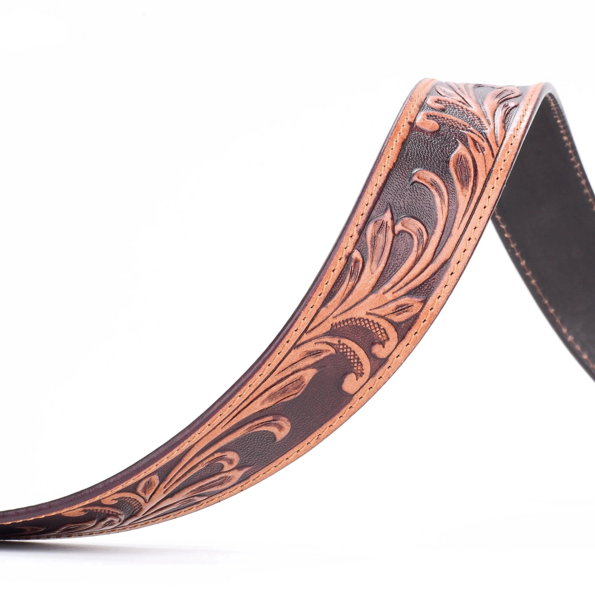 TexanTack Cowboy Buckle Belt For Men | 1.5" Wide Western Belt Leather Strap | Western Belt for Jeans TexanTack