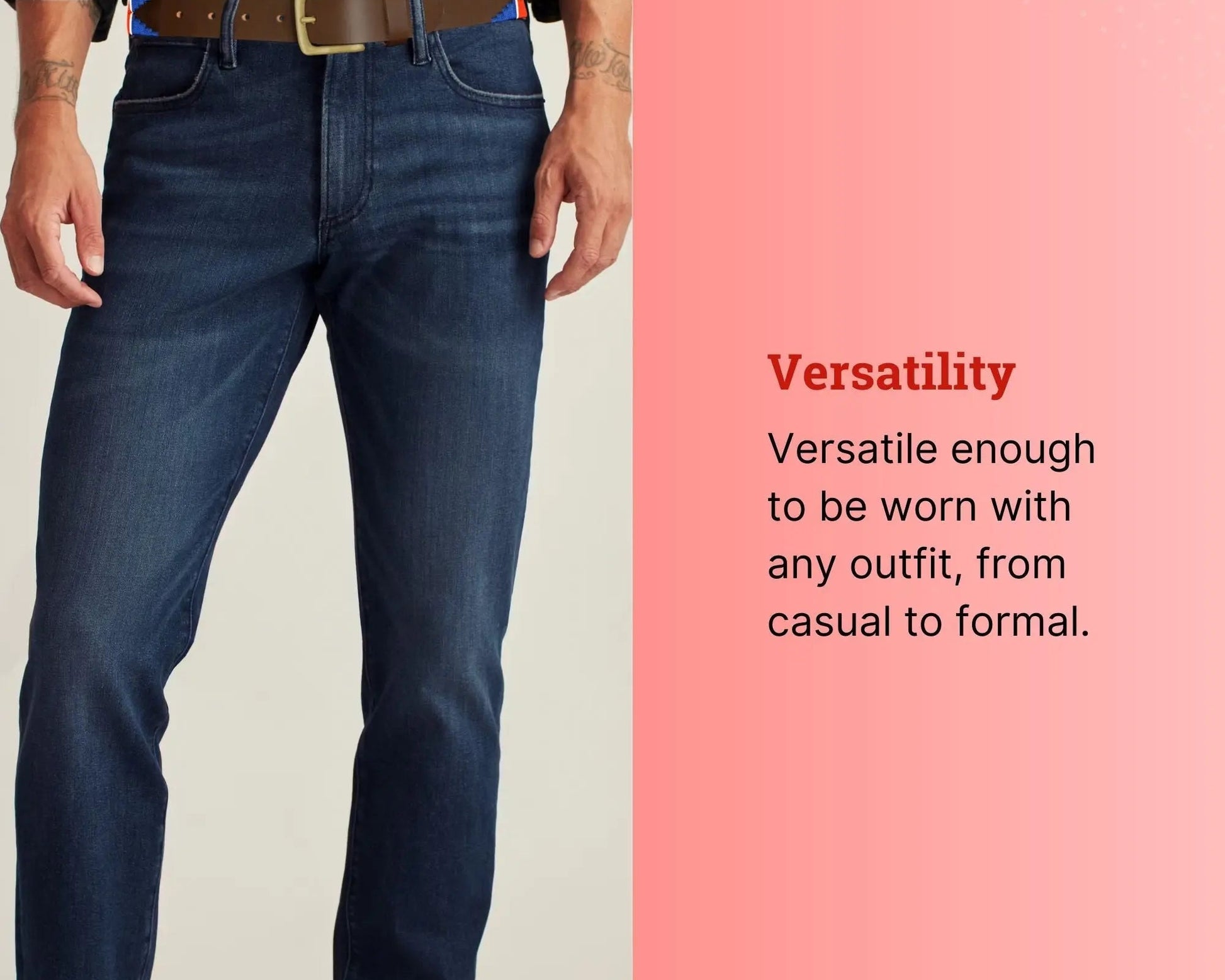 TexanTack Polo Belt for Men | Hand Stitched Leather Belt With Colorful Embroidery | Gaucho Style Belt 1.5” Wide TexanTack