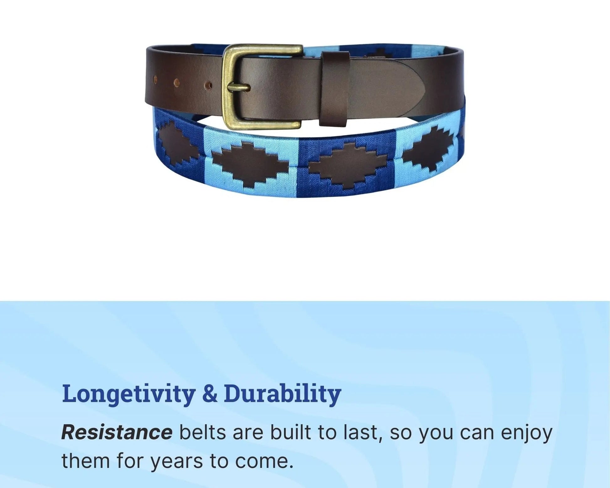 TexanTack Polo Belt for Men | Hand Stitched Leather Belt With Colorful Embroidery | Gaucho Style Belt 1.5” Wide TexanTack