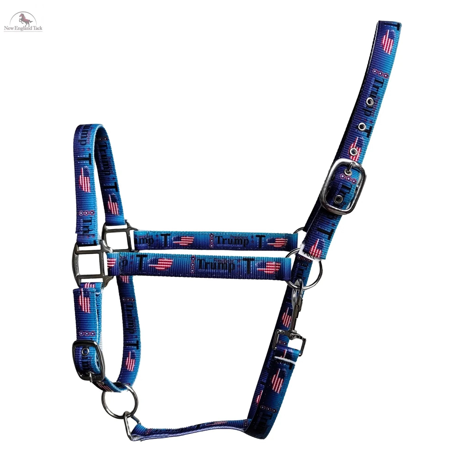 Trump Polyester Horse Halter with Snap – Durable & Adjustable – Horse Size NewEngland Tack