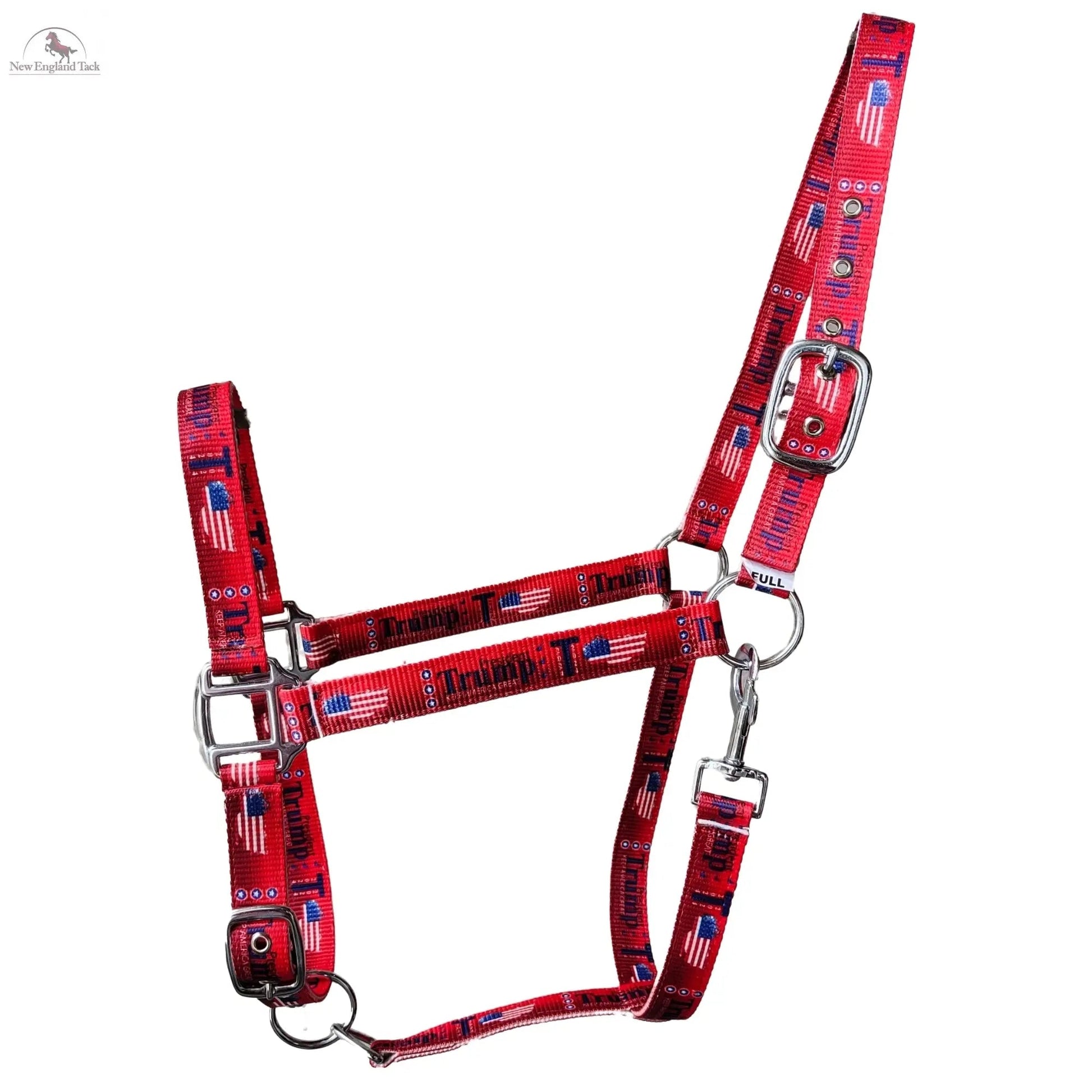 Trump Polyester Horse Halter with Snap – Durable & Adjustable – Horse Size NewEngland Tack